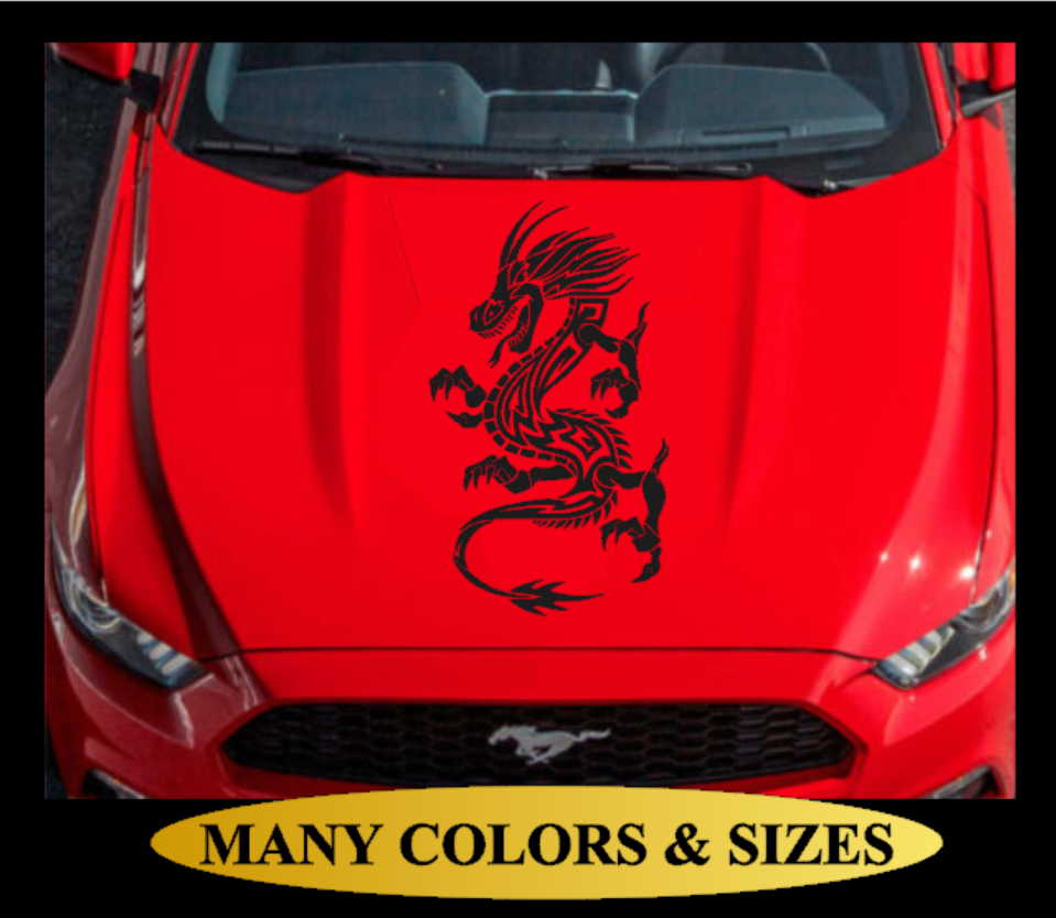 Dragon Hood Decal Sticker Window Banner Car Banner Door Back Graphic Car Truck