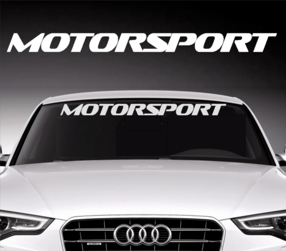 Windshield Vinyl Decal Stickers Motor Sport MotorSport Fit Car Truck SUV