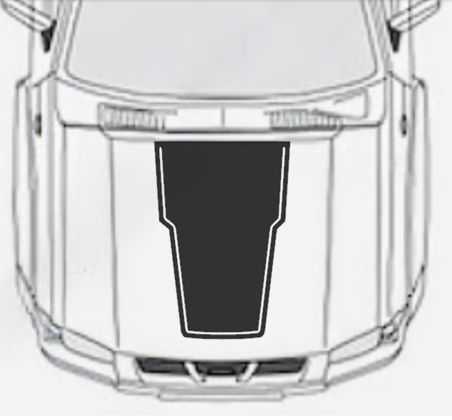 Hood Graphic Stripe Vinyl Decal Sticker Made For 2005-2021 Nissan Frontier