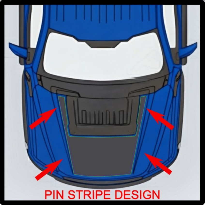 Pin Hood Vinyl Graphic Decal Sticker Custom For 2017 2018 2019 2020 Ford Raptor