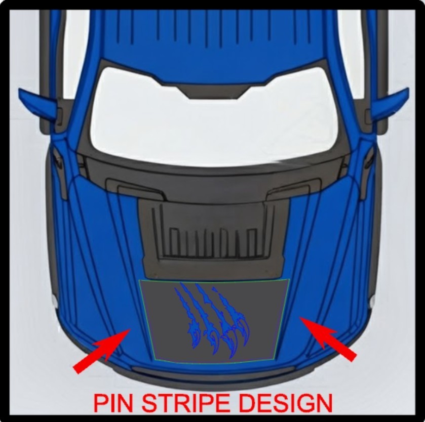 Pin Hood Vinyl Graphic Decal Sticker Custom For 2017 2018 2019 2020 Ford Raptor