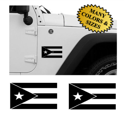 2X CUBA CUBAN Flag Vinyl Decal Sticker SIZES & COLORS Graphics Car Truck SUV