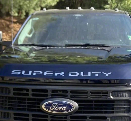 2023 to 2025 Ford Super Duty Hood Insert Letter Vinyl Decal Sticker F-250 F-350