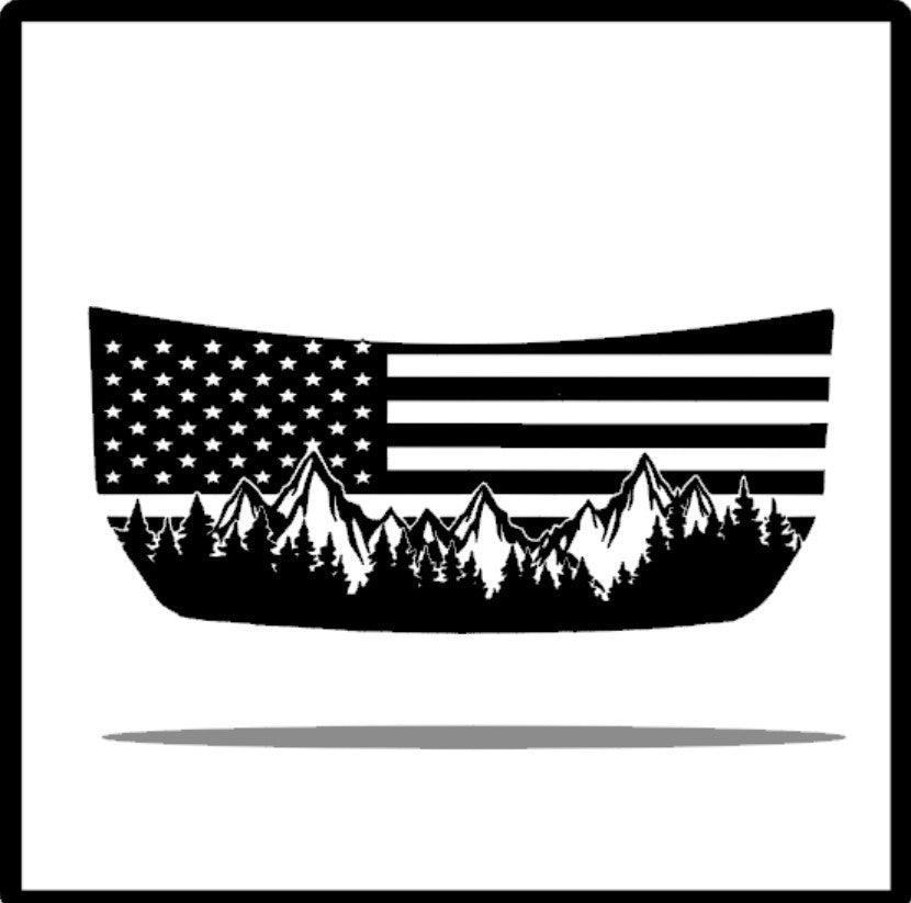 Hood Anti-glare Blackout Vinyl Decal Sticker Custom Fit 2021 2025 Ford Bronco
